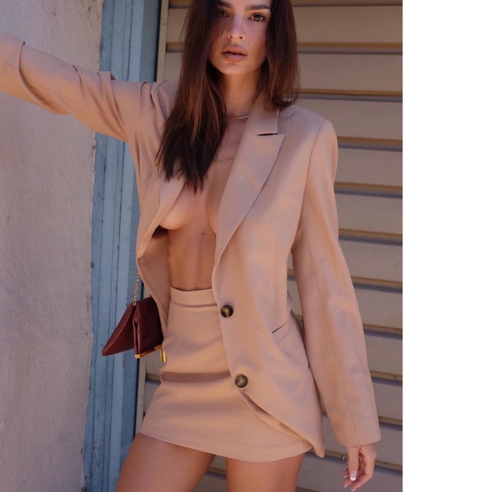 Inamorata Los Feliz Blazer + Vista Skirt in Camel